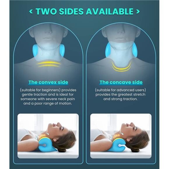 Neck Stretcher for Neck Pain Relief 2 Mode, Cervical Neck Traction Device Pillow - Picture 5 of 6